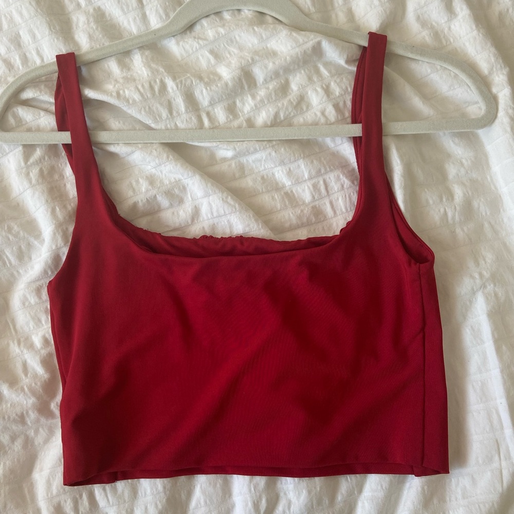 Isabelle’s Cabinet red cropped tank